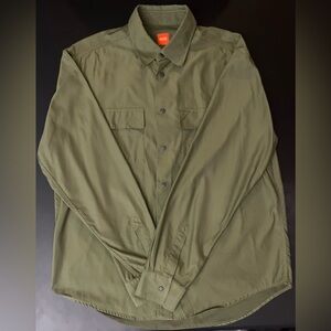 Hugo Boss Orange Label Lightweight Shirt Jacket with Stand-Up Collar